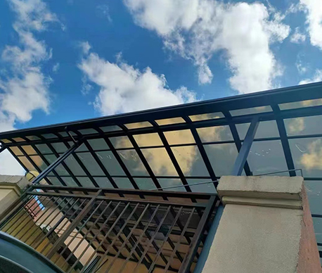 铝合金窗户遮阳挡雨棚 露台阳台隔热雨棚