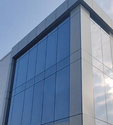四川岳池万双厂房玻璃幕墙项目