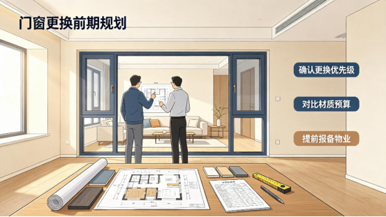 门窗更换前规划图 门窗更换前规划图